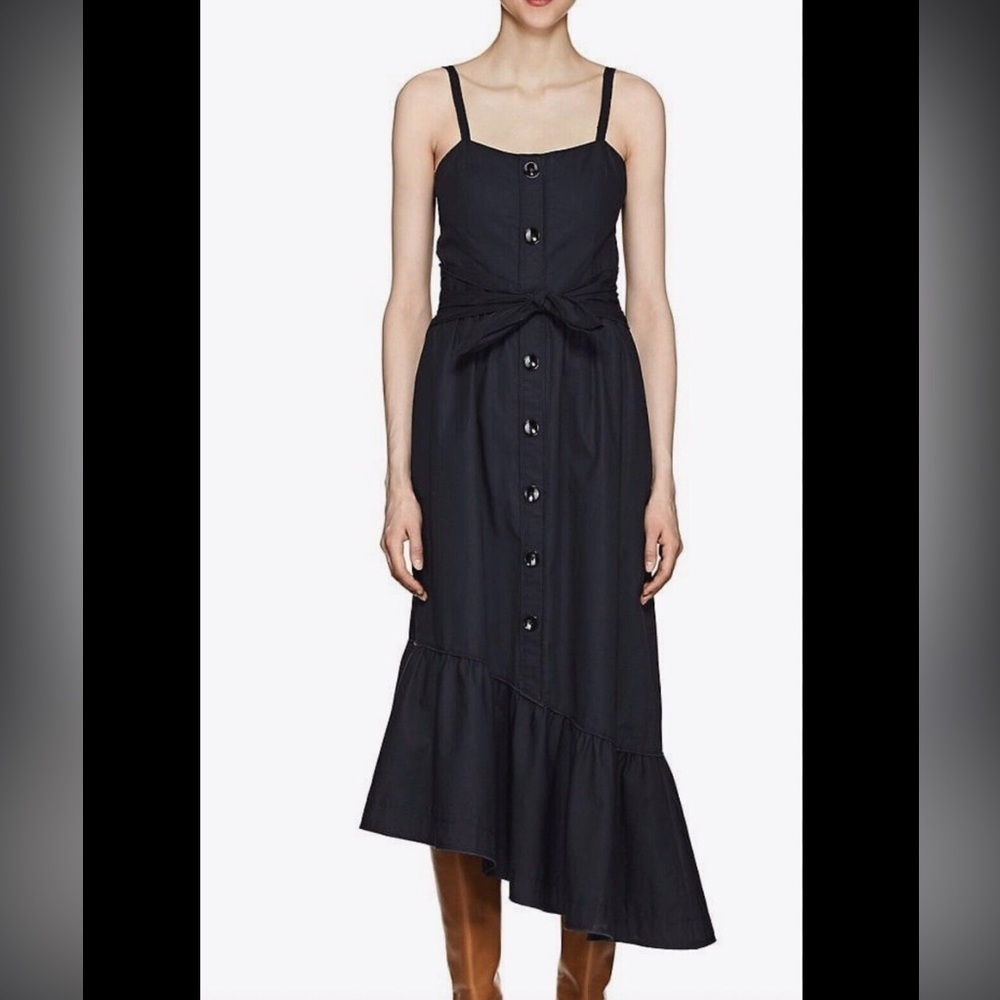 Derek Lam 10 Crosby Ruffled Hem Cami Dress